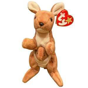 Vintage Rare Original Beanie Babies "Pouch" Kangaroo 1996 New With Tags